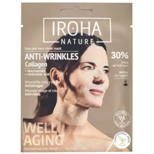 Iroha Nature Mascarilla Tejido Ácido Hialurónico + Colágeno