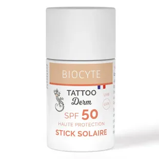 Biocyte - Tatoo Derm Sun Stick SPF50 - Protezione solare alta - Formato da viaggio