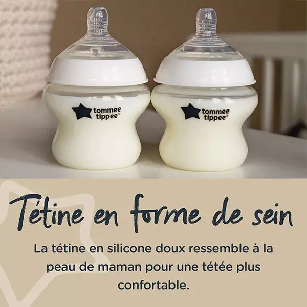 Tommee Tippee Closer To Nature Biberon 0m+ Lot de 6 x 260ml