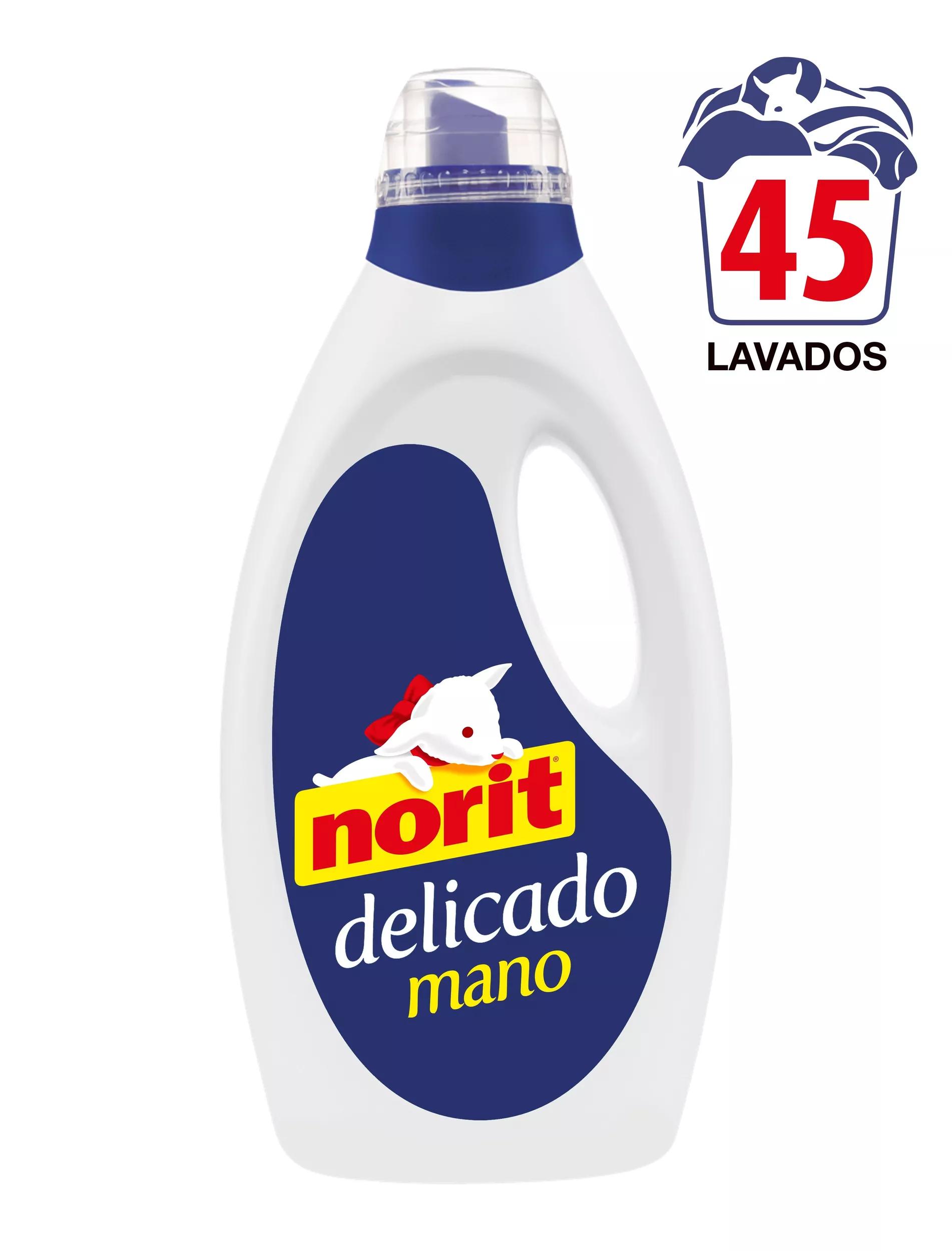 Detergente máquina líquido sensible Norit botella 40 lavados