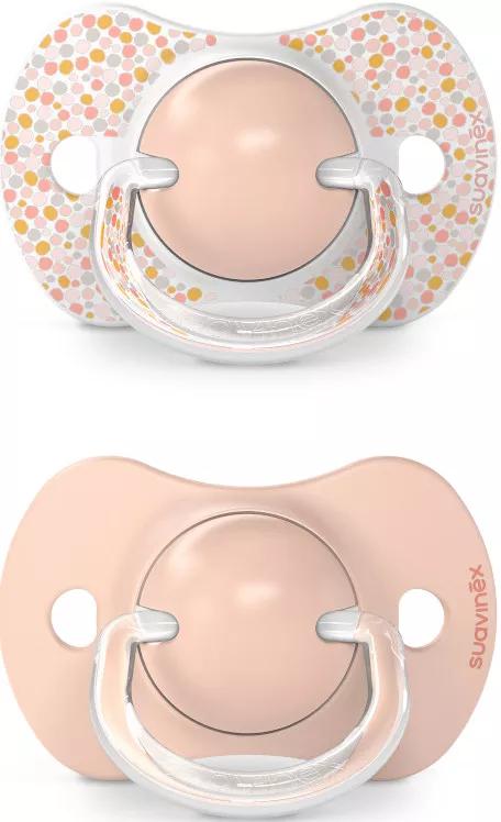 Suavinex Fysiologische speen SX Pro Silicone Dreams Roze 6-18m 2 stuks