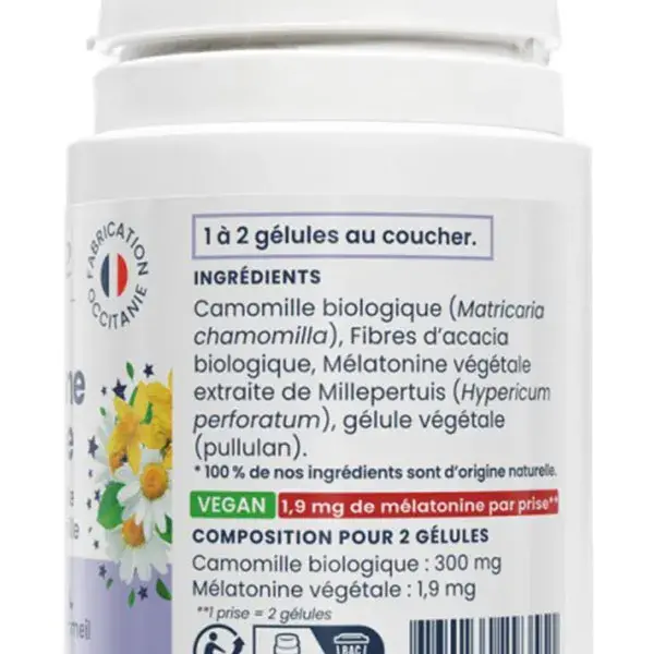 Oemine Mélatonine Végétale Sommeil 60 gélules