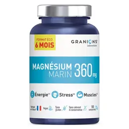 Granions Magnésium Marin 360 mg Format Eco 6 Mois 180 comprimés