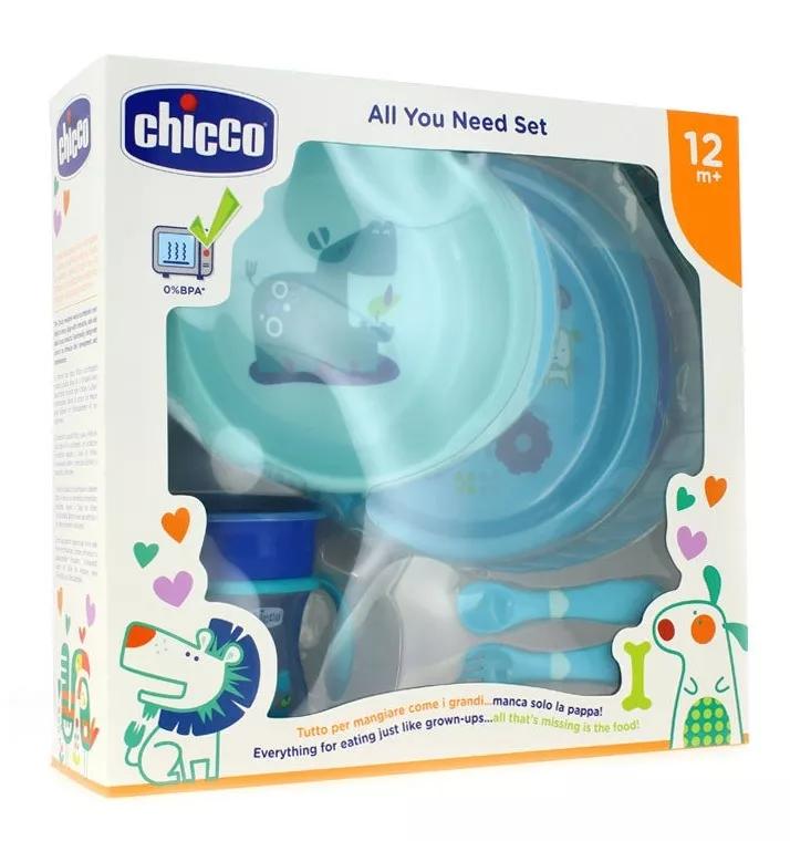 Chicco Set de Comida +12m Azul