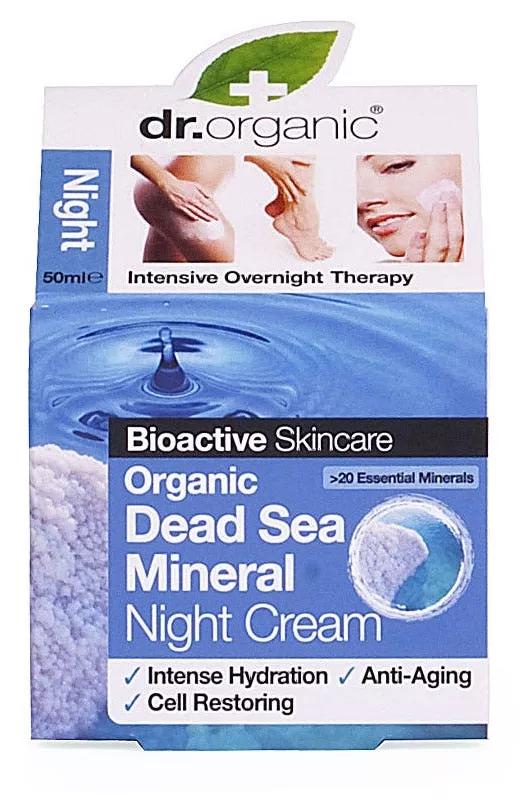 Dr. Organic Crema Noche Minerales del Mar Muerto 50 ml