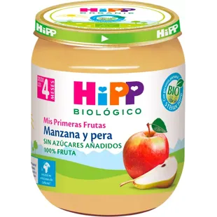 HiPP Tarrito de Manzana y Pera +4m BIO 125 gr