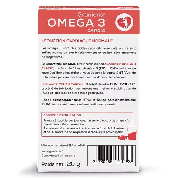 Granions Omega 3 Cardio 30 capsules