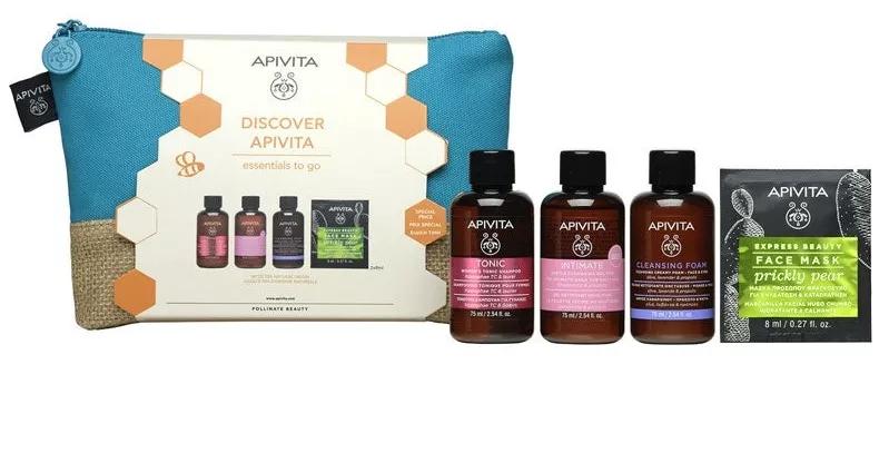 Imagen de Apivita Champú Mujer + Higiene Íntima + Crema-Espuma Limpiadora + Mascarilla Higo