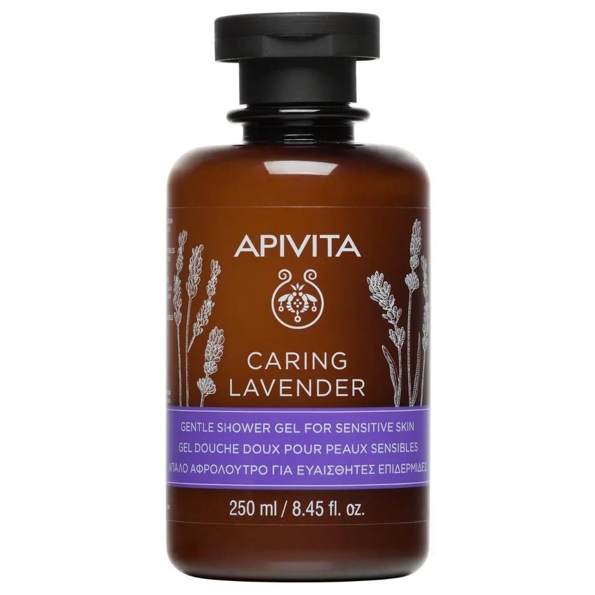 Apivita Caring Lavender Gel Doccia Delicato Alla Lavanda Per Pelli Sensibili 250 ml