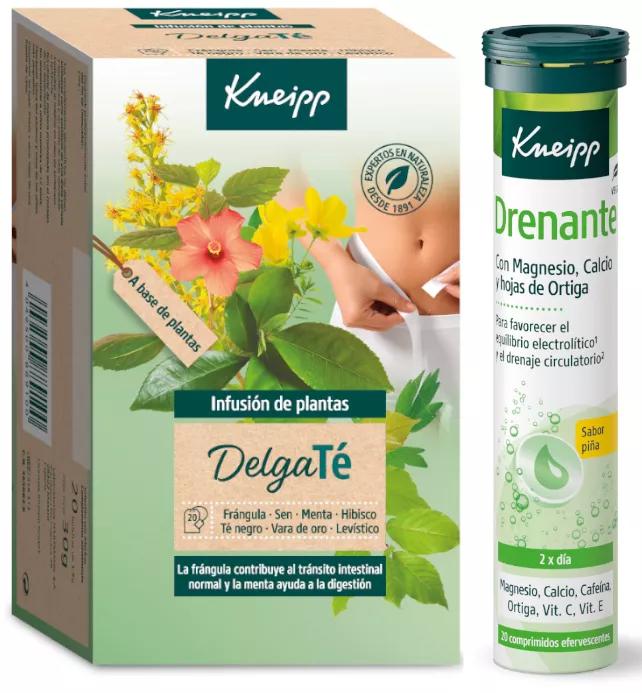 Kneipp Vitamina Drenante 30 Comprimidos + Kneipp DelgaTé 20 Bolsitas