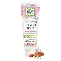 So'Bio Étic Cheveux Doux Shampoing Amande & Protéines de Riz Bio 250ml