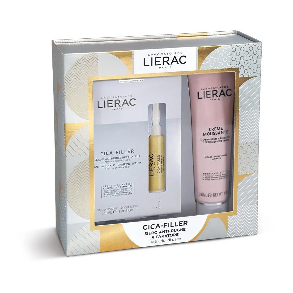 Lierac Cica-Filler Cofanetto Antirughe con Siero Riparatore e Crema Mousse Struccante