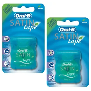 Oral-B Dental Floss Satin Tape Mint 2x25 m