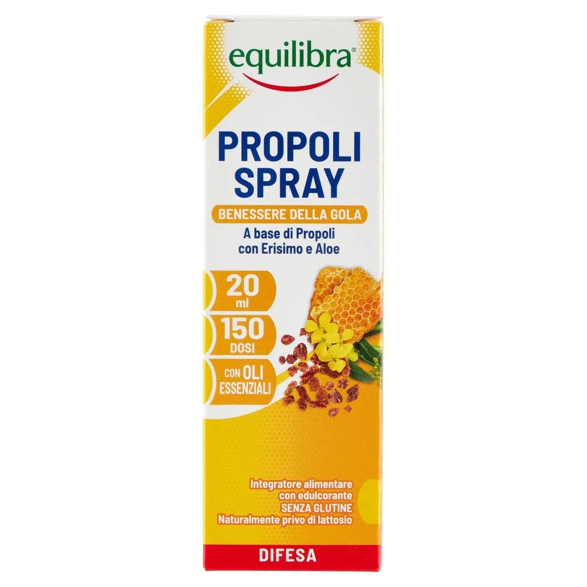 Equilibra Propoli Spray Integratore per Gola e Voce 20 ml