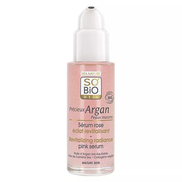 So'Bio Étic Précieux Argan Sérum Rose Éclat Revitalisant Peau Mature Bio 30ml