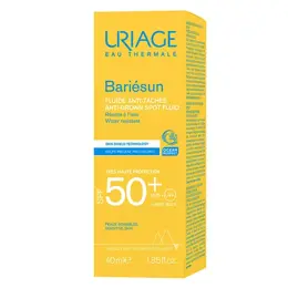 Uriage Bariésun Fluide Solaire Anti-Tâches SPF50+ Sans Parfum 40ml