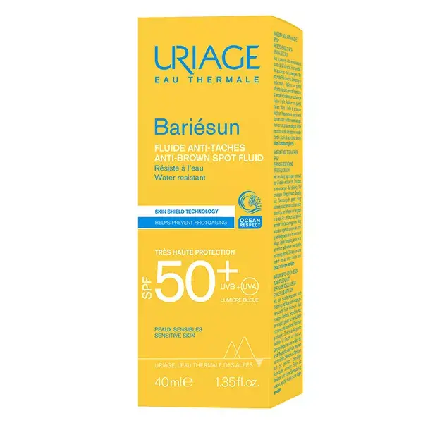 Uriage Bariésun Fluide Solaire Anti-Tâches SPF50+ Sans Parfum 40ml