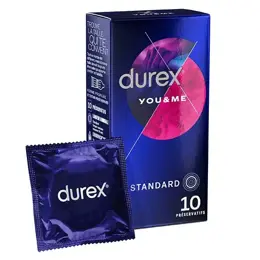 Durex Préservatifs You & Me - 10 Préservatifs Retardants et Stimulants