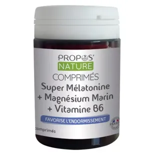Propos' Nature Super Melatonina Magnesio Marino Vitamina B6 60 compresse