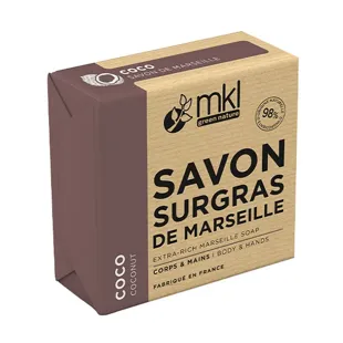 MKL Green Nature Sapone di Marsiglia Ultra Ricco Olio di Cocco 100g 