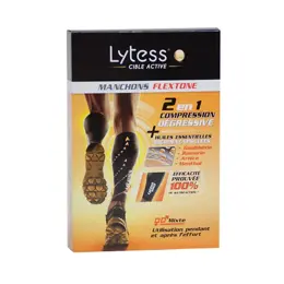 Lytess Manchons de Compression Mollets Noirs T2