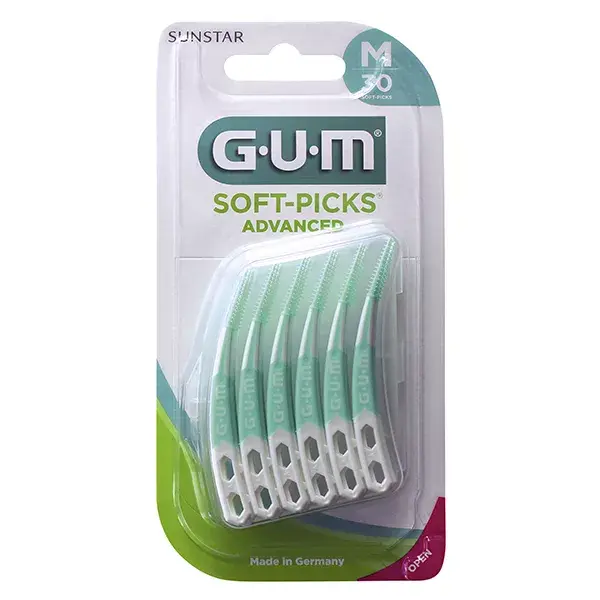 Gum Brossette Interdentaire Soft Picks Advanced Medium 30 unités 