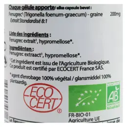 Vit'all+ Fenugrec 200mg Bio 60 gélules végétales