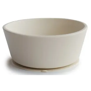 Mushie Bowl With Suction Cup Solid Ivory