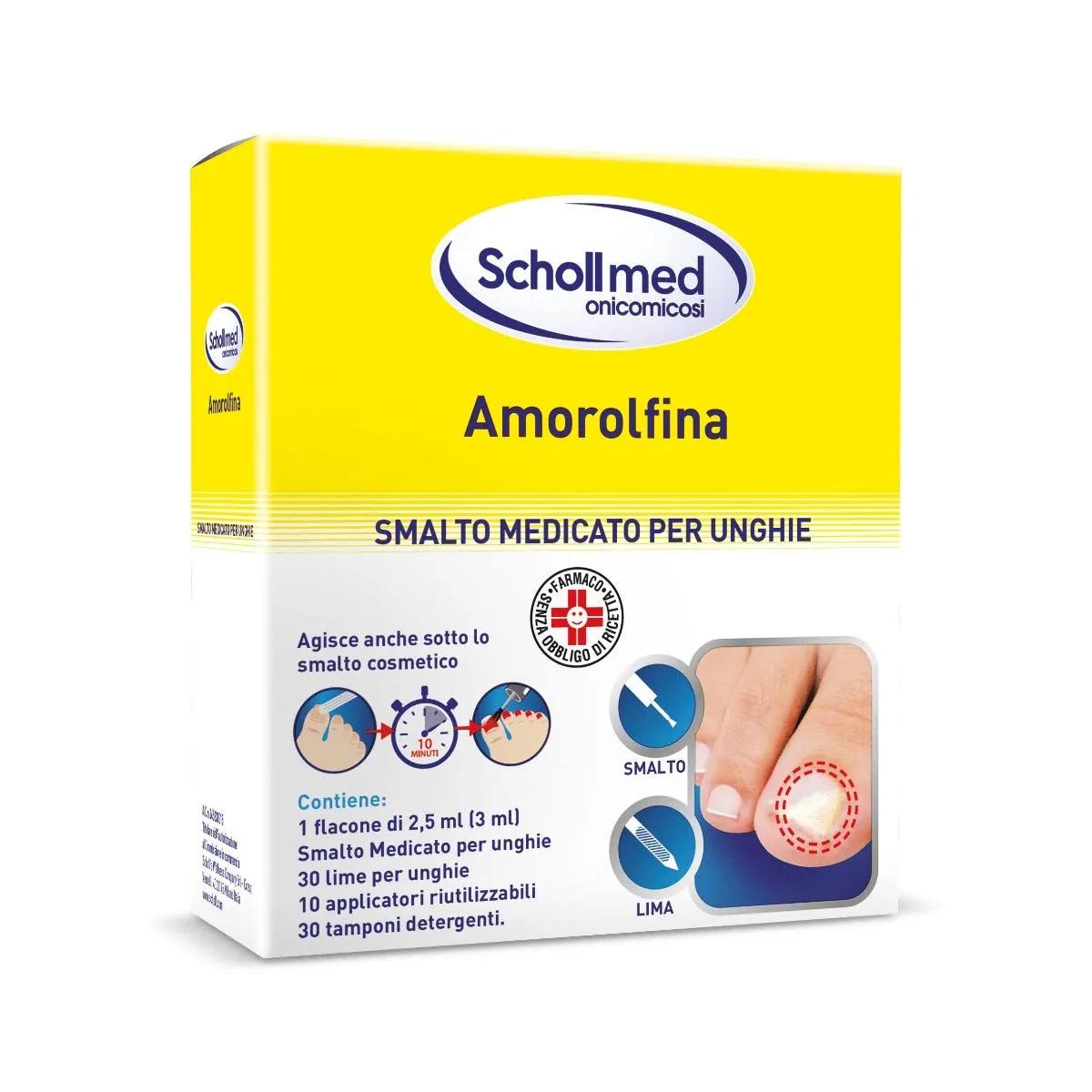 Schollmed Onicomicosi 5% Smalto Medicato Trattamento Micosi Per Unghie 2,5 ml