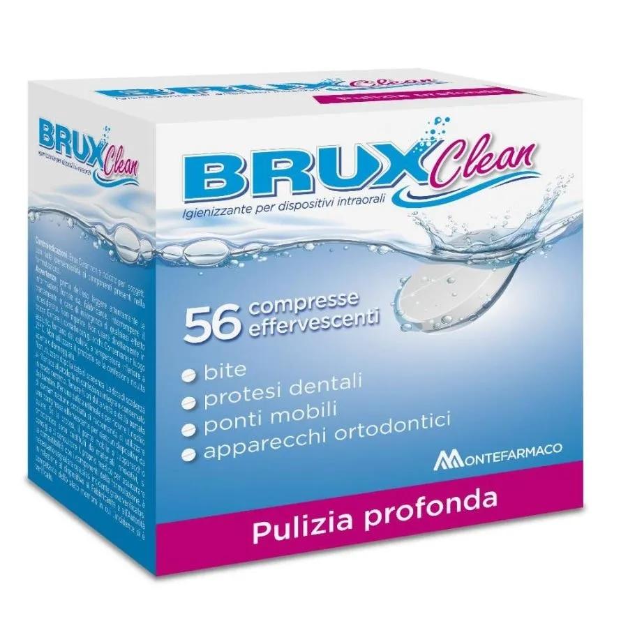 Brux Clean Igienizzante per Dispositivi Intraorali 56 Compresse Effervescenti