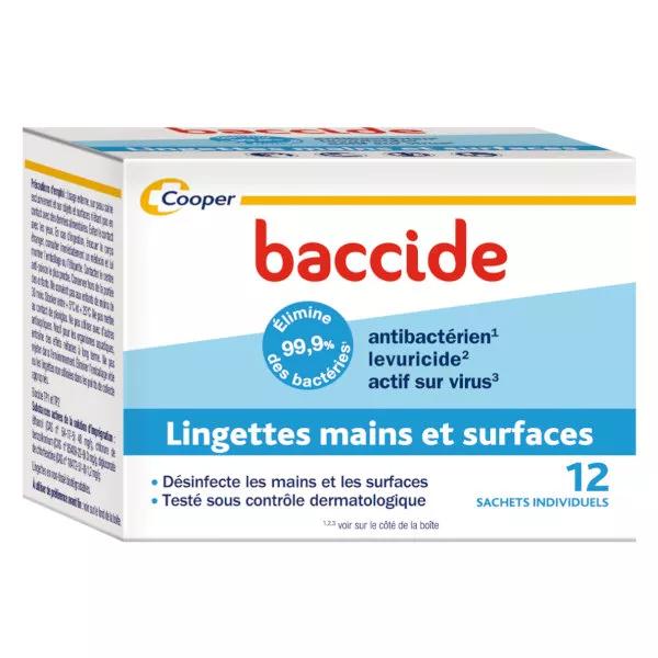 Baccide Salviette Mani e Superficie 12 salviette individuali