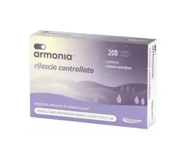 Armonia Rilascio Controllato PROMO Integratore di Melatonina Pura per il Sonno 200 Compresse