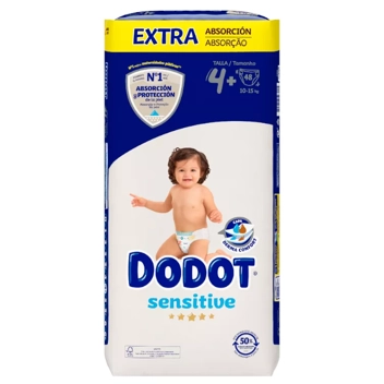 Dodot Sensitive Extra Talla 4+ 2x52 uds  Salud y belleza, Pañales dodot,  Cuidado personal