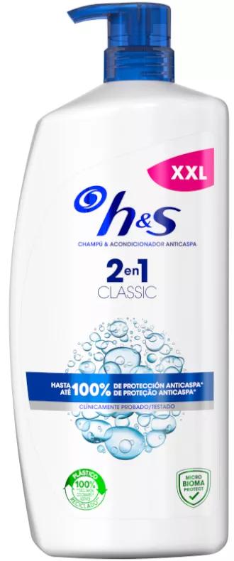H&S Xampu e Condicionador Anticaspa 2 em 1 Classic 1000 ml