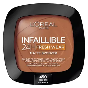 L'Oréal Paris Infallible 24h Fresh Wear Matte Bronzer n. 450 Dark Matte 9 g