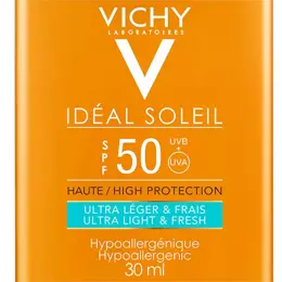 Vichy Idéal Soleil Crème Solaire Ultra-Léger Format Pocket SPF50 30ml