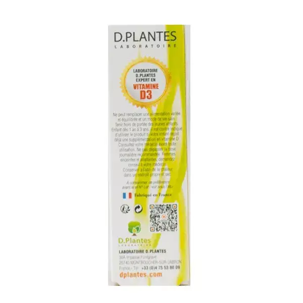 D-Plantes Vitamina D3 Aceite 400UI 20ml