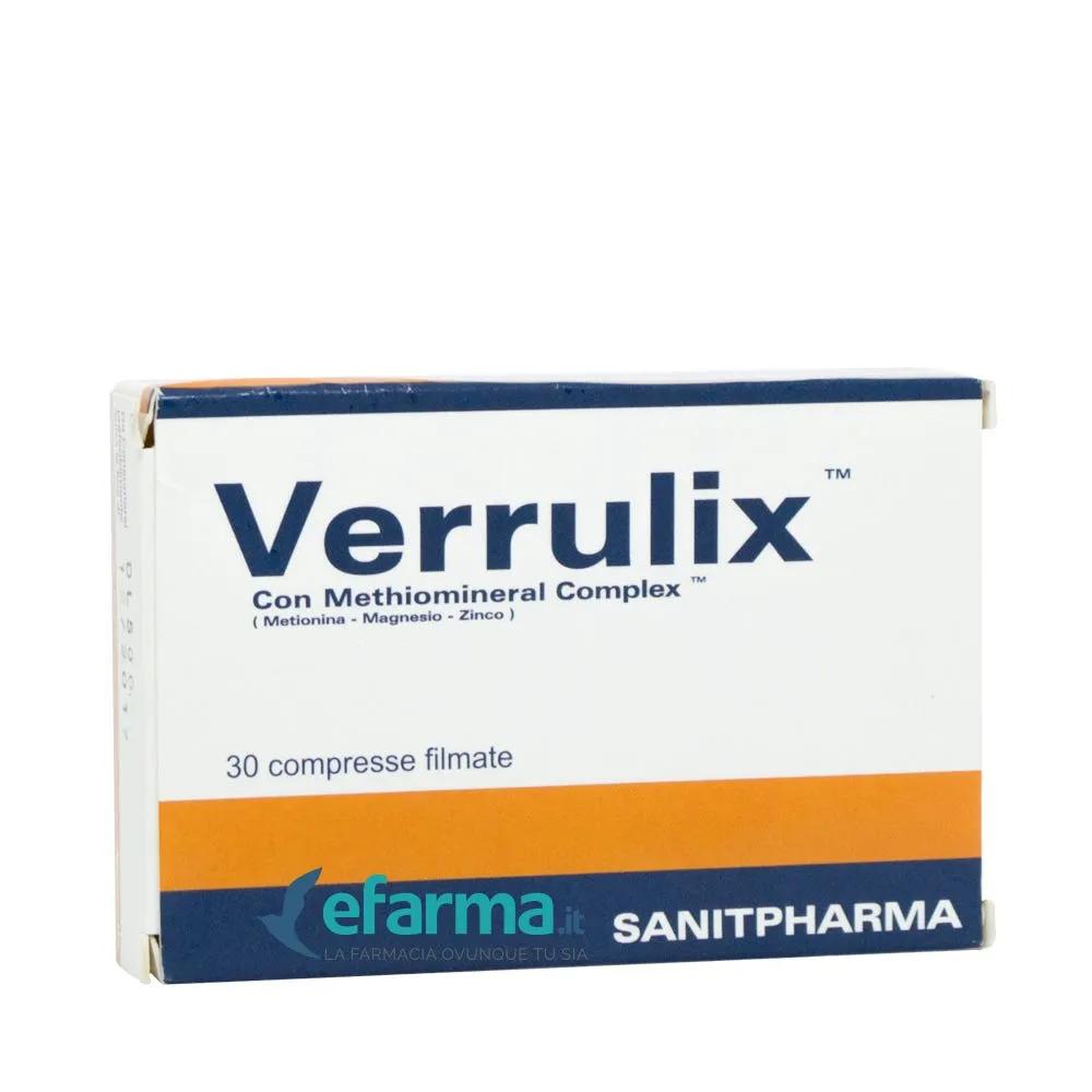 Verrulix Integratore Con Metionina e Sali Minerali 30 Compresse Retard