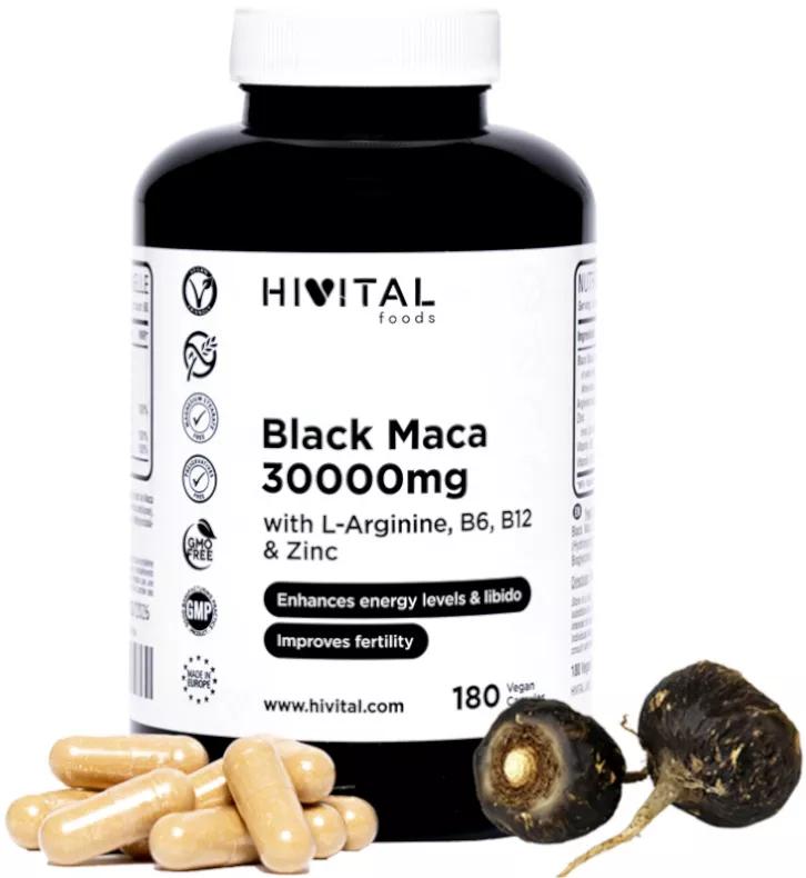Hivital Maca Noire 30000 mg 180 Gélules Vegan
