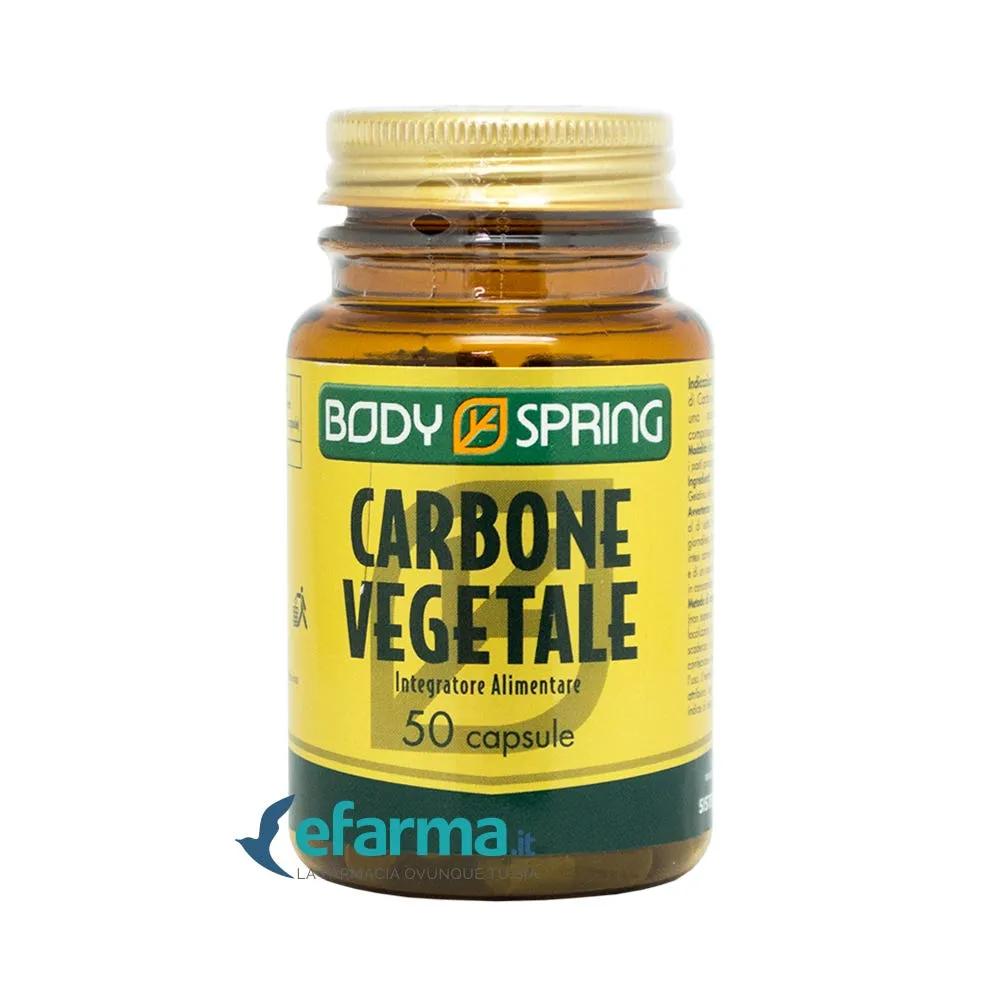 Body Spring Carbone Vegetale Integratore Gas Intestinali 50 Capsule