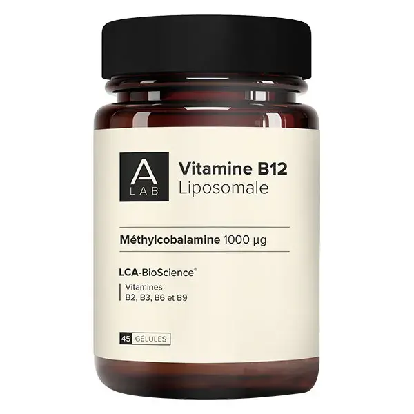 A-Lab Vitamine B12 Liposomale 1000µg - Equilibre Nerveux Energie - 45 gélules