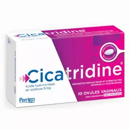 Cicatridine Ovules Vaginaux Cicatrisation et Secheresse Intime 10 unités