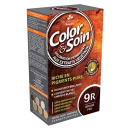 Les 3 Chênes Color & Soin Coloration Permanente N°9R Rouge Feu
