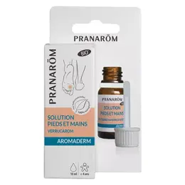 Pranarom Aromaderm Verrucarom Solution Pieds et Mains Bio 10ml