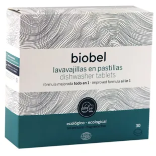 Biobel Eco Pastilhas para Máquina de Lavar Louça 30 unidades