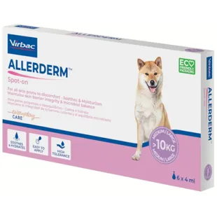 Virbac Allerderm Spot-On -10 kg 6 Pipetas x 2 ml
