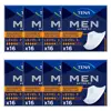 TENA Men Active Fit Protection Absorbante Niveau 3 Taille 46-56 Lot de 8 x 16 unités