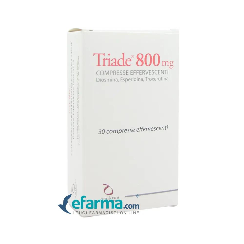 Triade 800 mg Integratore 30 Compresse Effervescenti