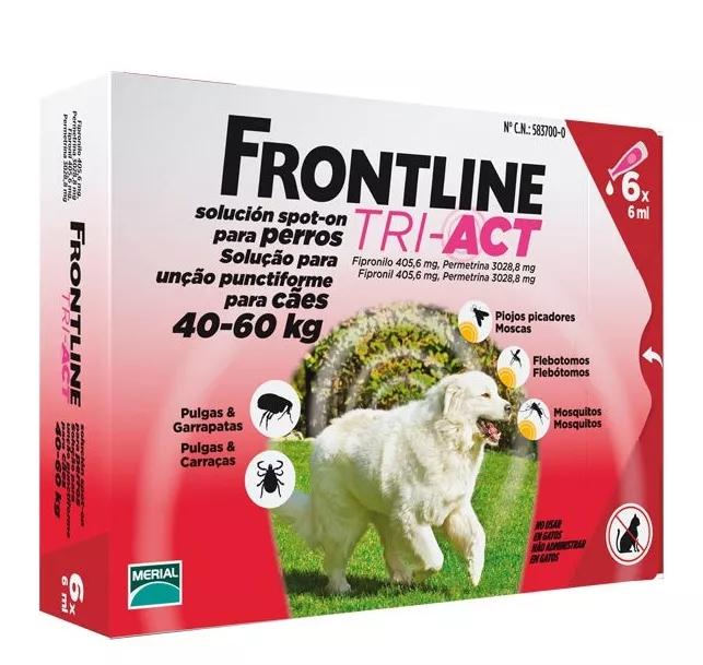 Frontline Tri Act Cão 40-60 kg 6 Pipetas
