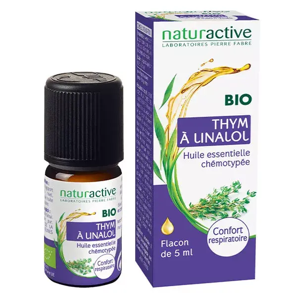 Linalolo di NATURACTIVE olio essenziale di timo bio 5ml